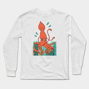 Kaiju Squid Long Sleeve T-Shirt